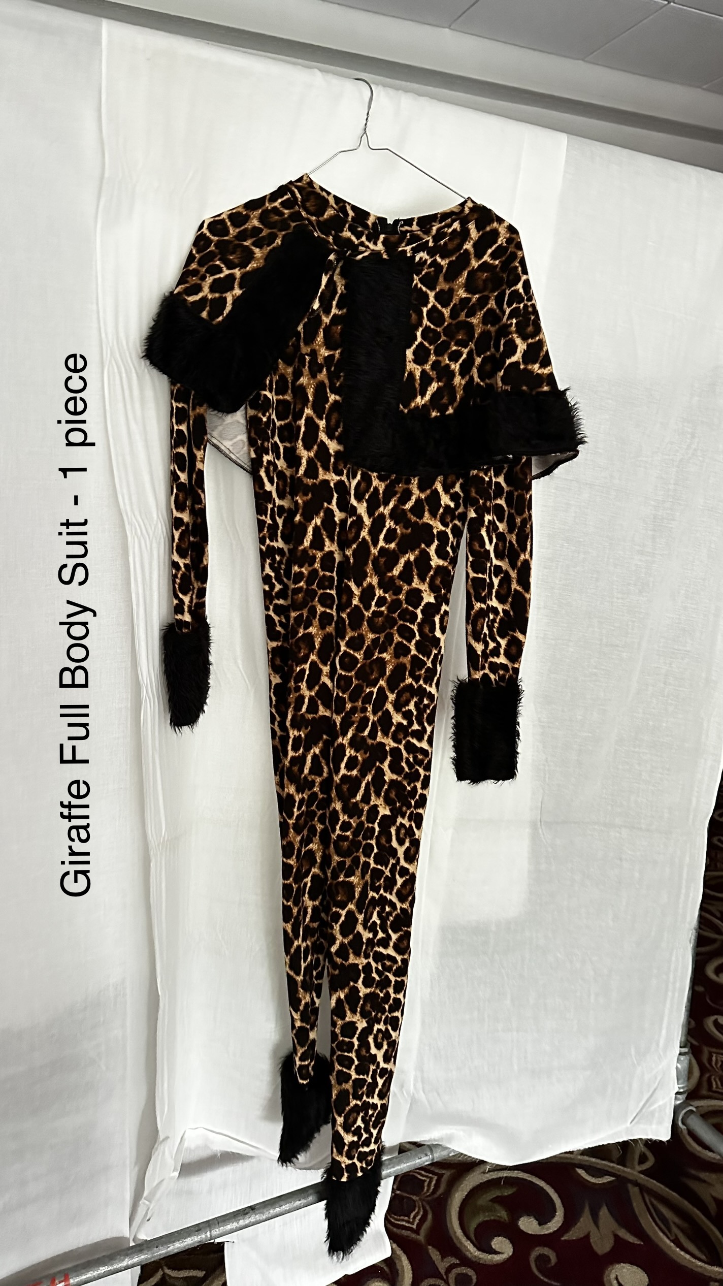 Everglamour Tutina Kigurumi Unisex Giraffa, Morbido Pile, Costume Pigiama Per Adulti